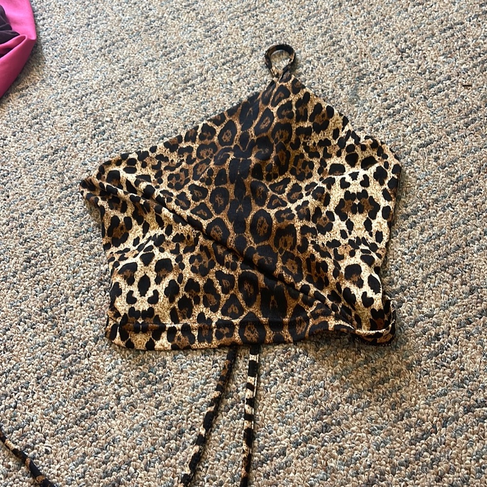 Shein top! Tie back